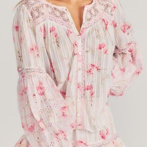 NWT LoveShackFancy Lillith Blouse